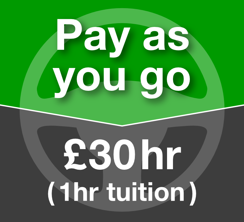 1 hour driving lesson price graphic